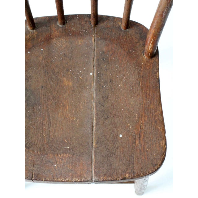 Antique Windsor Bow Back Spindle Chair For Sale - Image 6 of 14