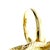 Gold Vintage 18k Gold Coiling Serpent Snake Ring With Diamond, Size 7 For Sale - Image 8 of 9