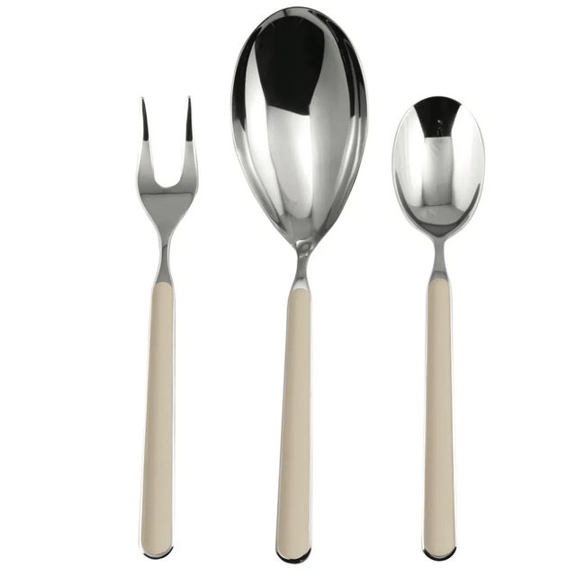 Contemporary Mepra Fantasia 3-Piece Serving Set, Turtle Dove For Sale - Image 3 of 3