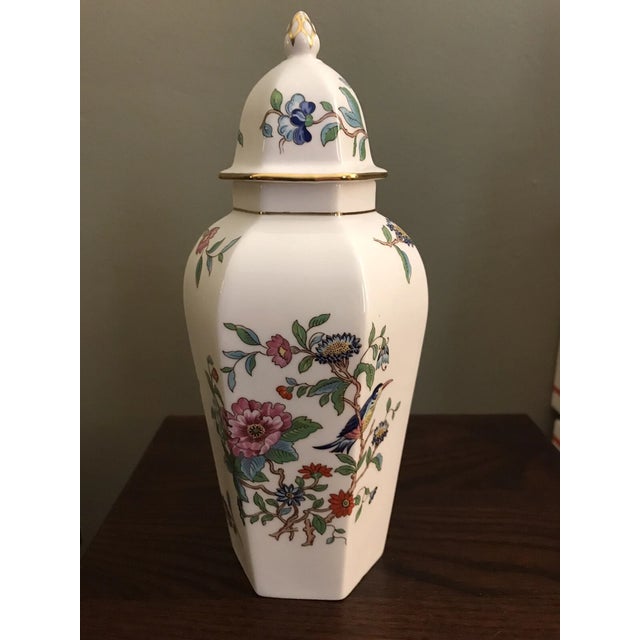 Elegant **Aynsley Pembroke** fine English bone china ginger jar, beautifully crafted with the timeless quality and...