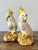 Late 20th Century Vintage Glazed Ceramic Cockatoos - A Pair For Sale - Image 5 of 12