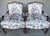 Vintage Floral Bergère Armchairs by Century Furniture, a Pair For Sale In Naples, FL - Image 6 of 16