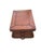 English 1990s Thomasville Leather Wrapped Rattan Side End Table Trunk East Indies W/ Storage For Sale - Image 3 of 12