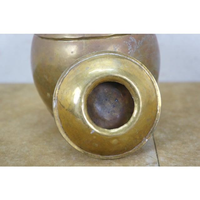 Antique Japanese Dovetailed Copper Dragon Tobacco Tea Snuff Storage Jar Caddy 6" For Sale - Image 10 of 12