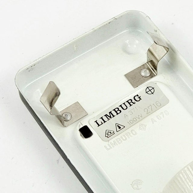 Mid-Century Glass Wall Light/Sconce From Limburg, Germany, 1960s/1970s For Sale - Image 9 of 9