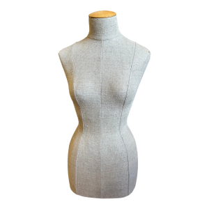 Vintage French Tabletop Linen Female Form Sculpture