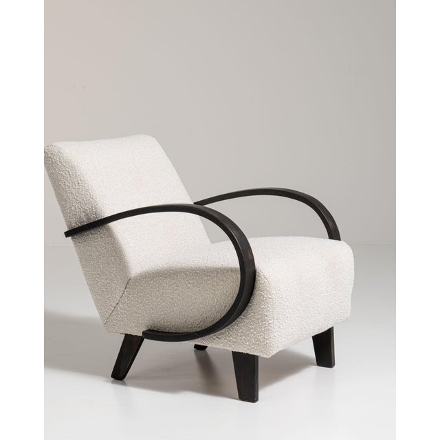 Mid 20th Century Czech Republic Ivory Wood Armchair For Sale - Image 11 of 15