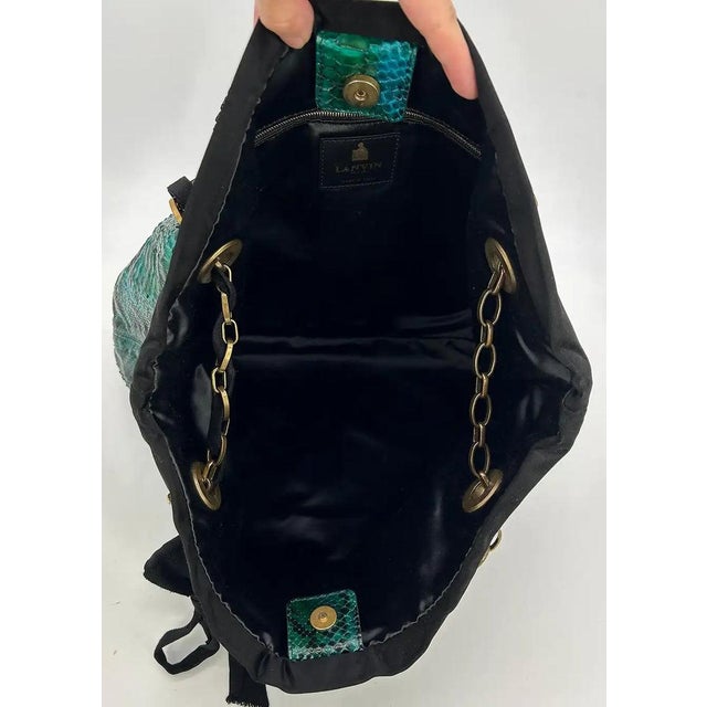 Lanvin Amalia Python Tote For Sale - Image 11 of 11