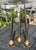 Vintage Italian Carnevale Brass Botanical Bulb Bud Vases - Set of 3 For Sale - Image 10 of 17