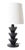 Large Black Ceramic Table Lamp by Barracuda Interiors For Sale