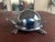 Vintage Chrome Mock Turtle. A fun way for serving cheese, meat, olives or different types of hors d'oeuvres on toothpicks...