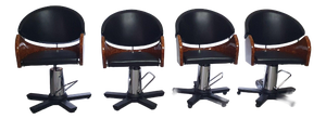 Italian Barber Chairs, 1980s, Set of 4