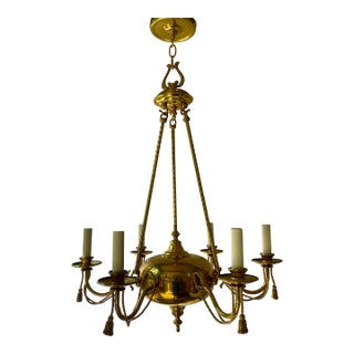 Brass Tassel Chandelier For Sale
