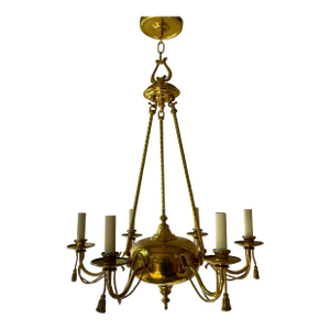 Brass Tassel Chandelier