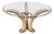 Vintage Faux Tusk Center or Side Table in the style of Valenti, 1970s For Sale