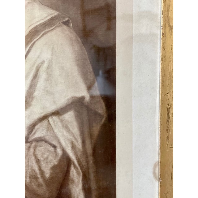 Antique Heinrich Hofmann “Christ” Religious Print in Gilt Faux Bois Frame, C. 1895 For Sale - Image 9 of 13