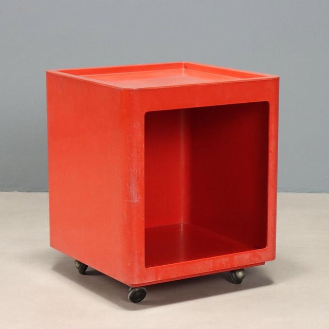 Vintage Valletto Quadro Rosso Cabinet by Valenti & C., Italy, 1980s For Sale - Image 10 of 10