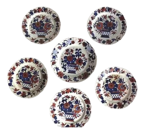 English Creamware Plates - Set of 6