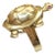 Late 20th Century Large 14k Articulating Turtle Ring With Ruby Eyes For Sale In Las Vegas - Image 6 of 9