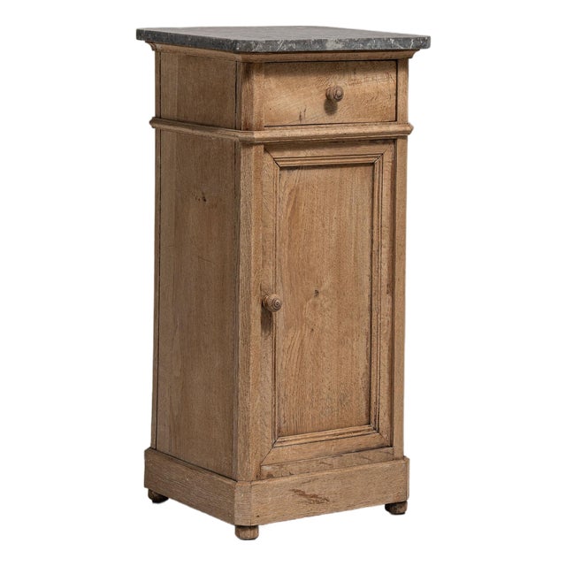 19th Century France Antique White Oak Side Table For Sale