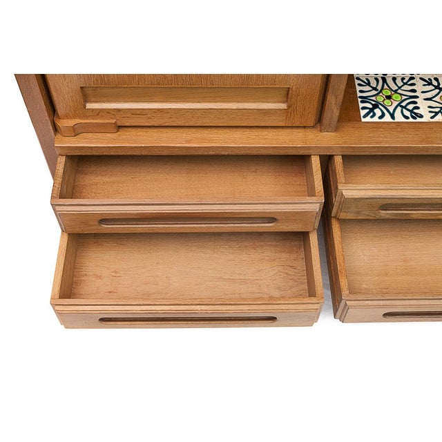 1950s Cabinet by Guillerme Et Chambron, 1950s For Sale - Image 5 of 18