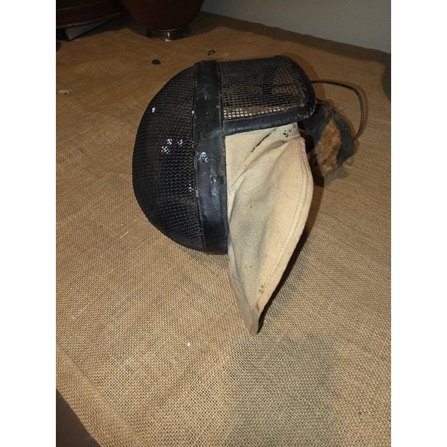 Joseph Vince Antique Fencing Helmet For Sale - Image 10 of 12