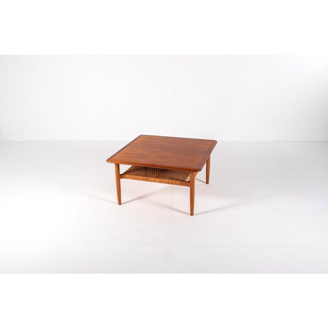 Jason Møbler Mid-Century Square Coffee Table by Kurt Østervig for Jason Møbler, Denmark, 1960s For Sale - Image 4 of 15