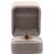 Modern 1.1Ct Purple Sapphire Ring With Natural Tsavorite Accents: Solid 14k Gold, 7mm, Size 6.75 For Sale - Image 3 of 9