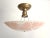 1940s Pink Oak Leaf Ceiling Light For Sale - Image 14 of 17