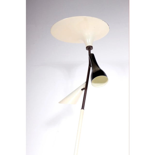Italian Lacquered Metal Floor Lamp, 1960s For Sale - Image 4 of 8