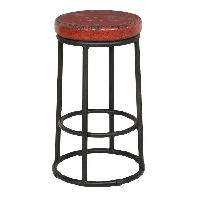 Color Pop Red Counter Stool For Sale