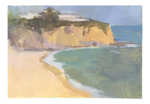Landscape Painting of California Coast by Michelle Farro