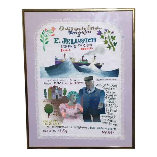 1984 Vjekoslav Vojo Radoičić E Jelussich Photography Studio Fiume Abbazia Croatia Portraits and Boats For Sale