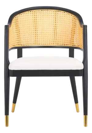 Rogue Rattan Dining Chair - Black / Natural