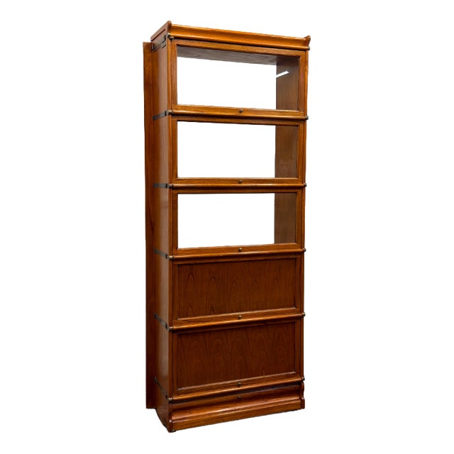 Bookcase Door in Ash and Glass from Globe Wernicke For Sale