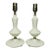 Pair of Hobnail Milk Glass Lamps For Sale