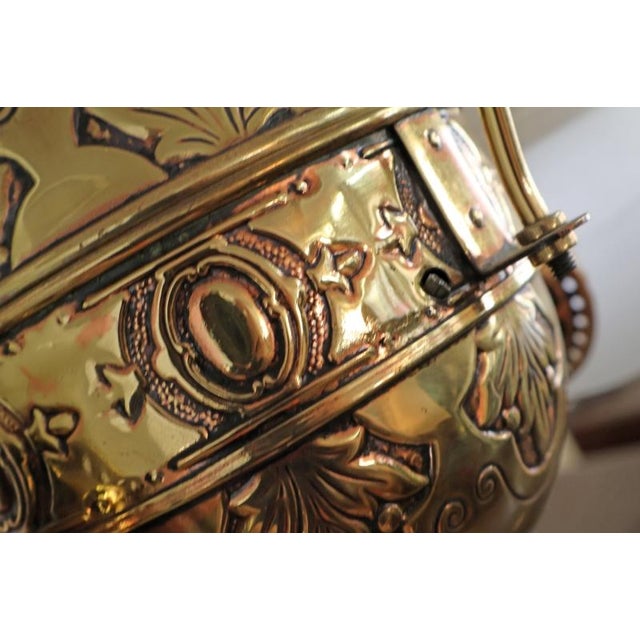 19th Century Angle Lamp Co. Double Angle Lamp Brass Kerosene Chandelier For Sale - Image 11 of 12