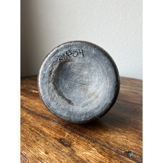 Ceramic Studio Pottery Bottle Shaped Vessel/Vase For Sale - Image 7 of 9