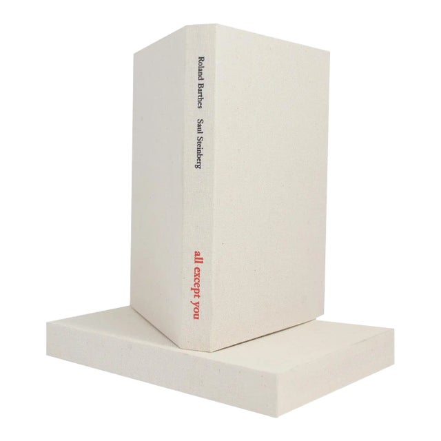 1983 Saul Steinberg 'Saul Steinberg: All Except You' Modernism White Book For Sale