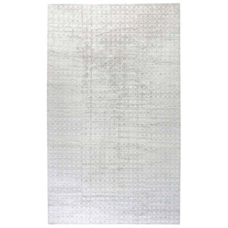 Contemporary Geometric Terra Rug in Natural Wool by Doris Leslie Blau For Sale