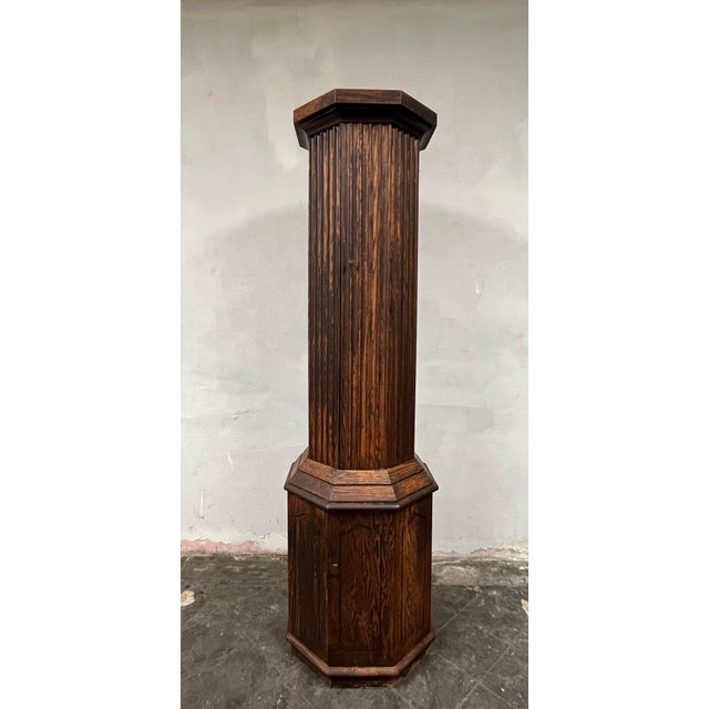 Mid-Century Modern Mid Century Fluted Column Bar Cabinet For Sale - Image 3 of 8