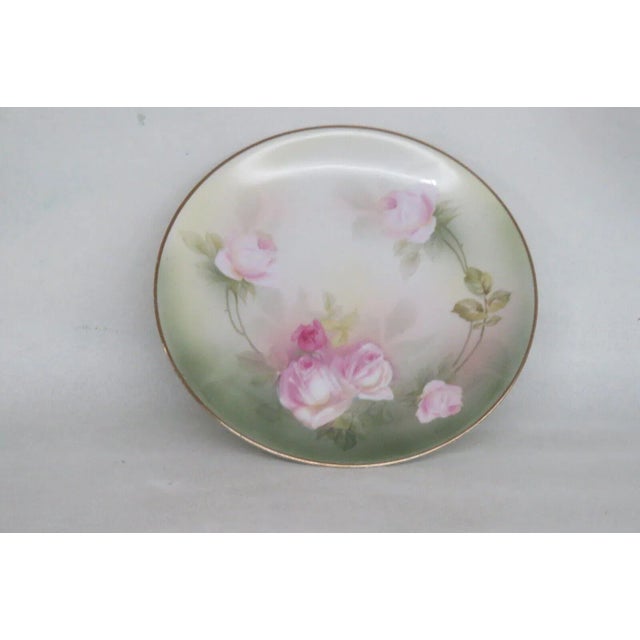 This gorgeous plate is made of porcelain. This piece is stamped as being made by RS Germany, see pictures, and it features...