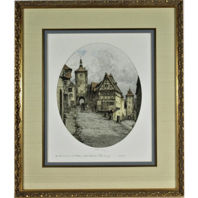Josef Eidenberger, Rothenburg, Ploentein, 1984 For Sale In San Francisco - Image 6 of 6