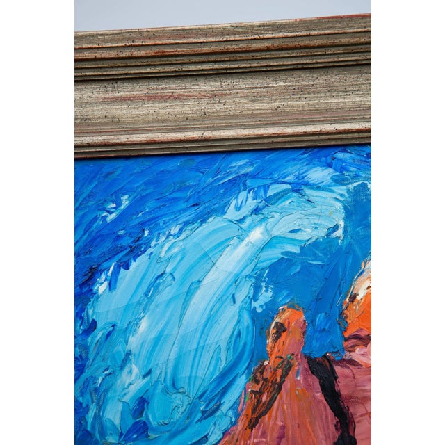 Surrealist Castle Rock Butte Oil Painting For Sale - Image 4 of 6
