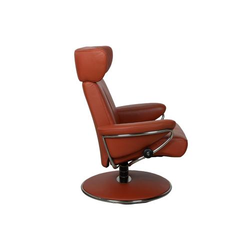 Large Jazz Recliner in Red Leather from Stressless For Sale - Image 13 of 17