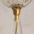 Brass Italian Murano Glass Drop Pendant Attributed to Barovier & Toso, 1940s For Sale - Image 8 of 8