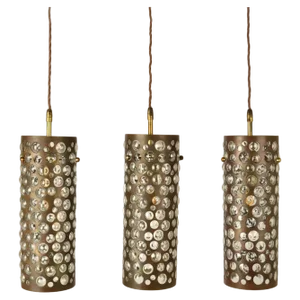 Pendant Lamps by Rupert Nikoll, 1950s, Set of 3
