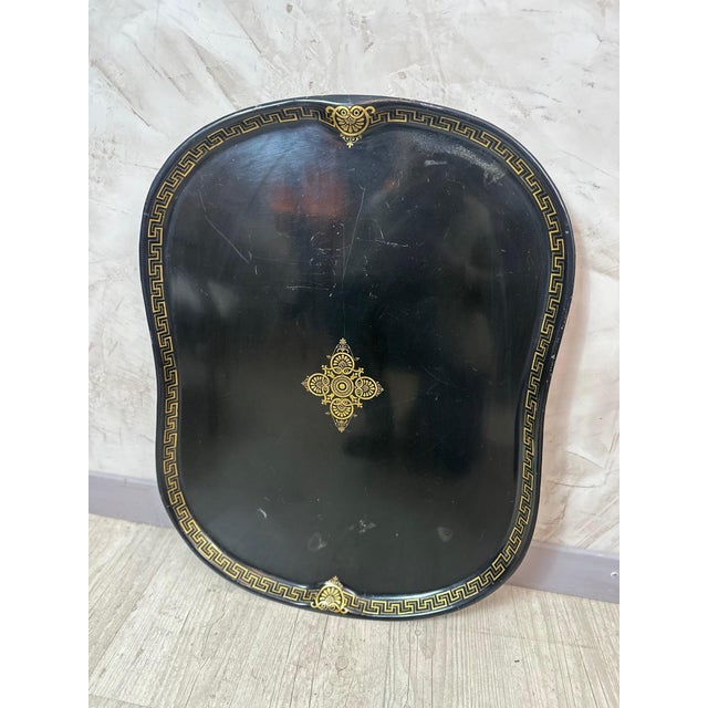 Metal Napoleon III Tray, 1870 For Sale - Image 7 of 9