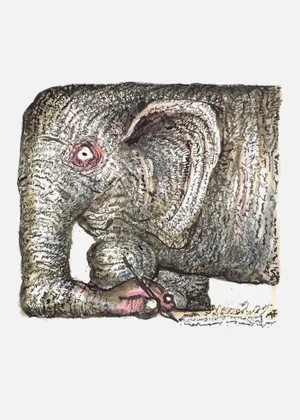 2003 André François Elephant Poster