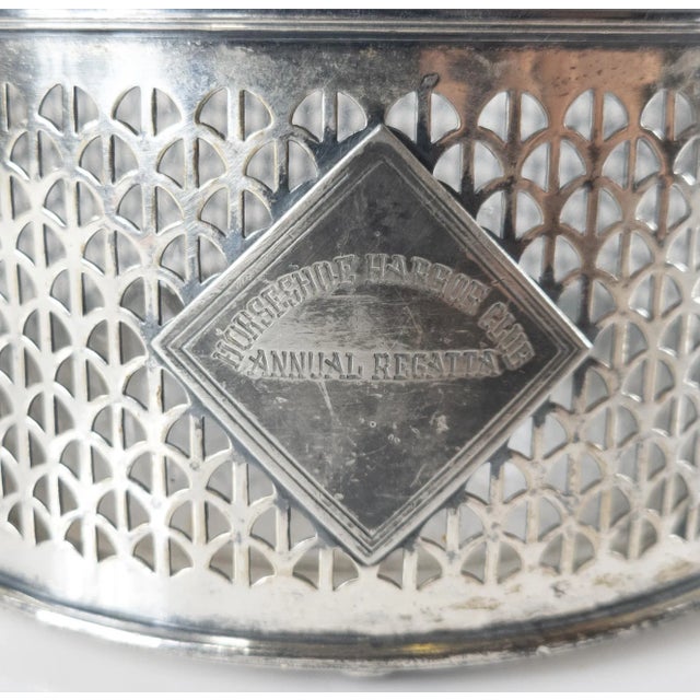 Metal American Meriden Britannia Co. Silverplate Wine Coaster For Sale - Image 7 of 11